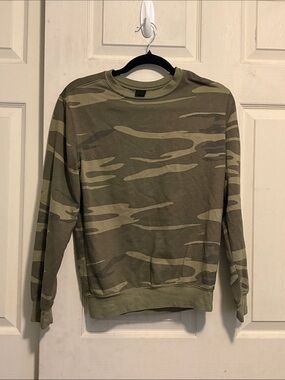Cold Crush Olive Camo Crewneck Sweater